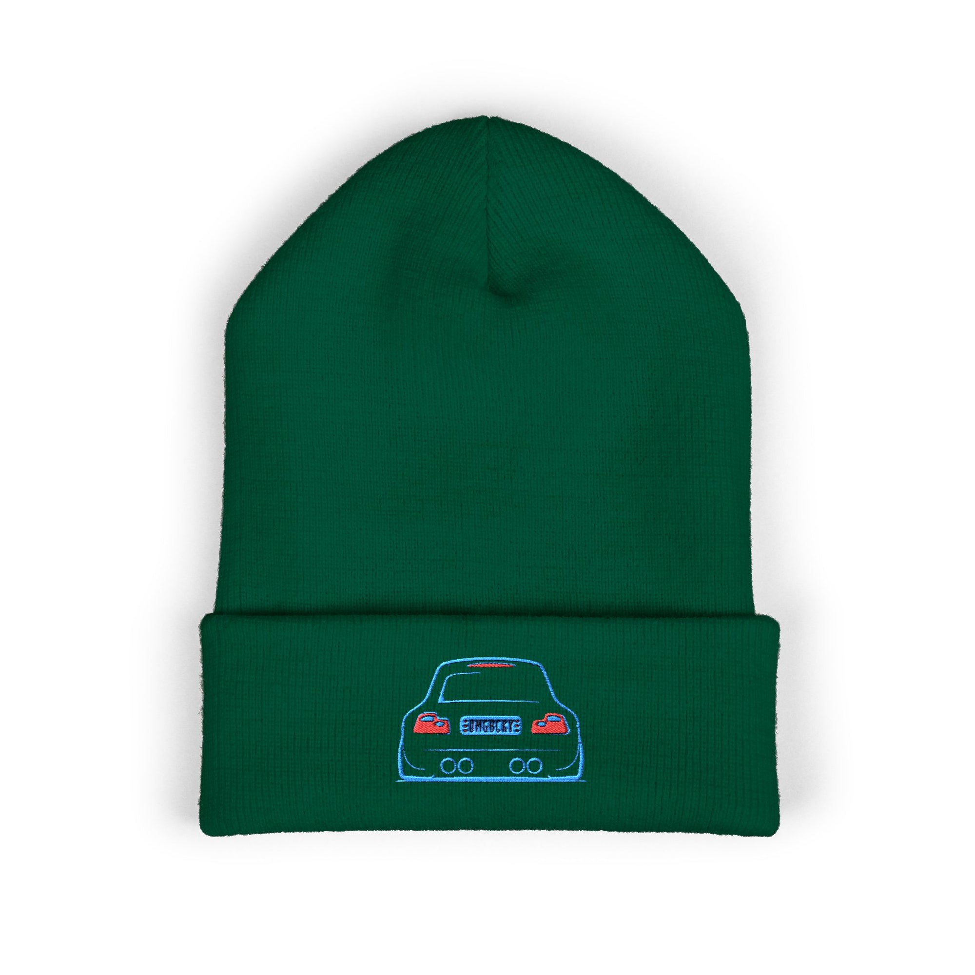 OMGBEKY Coupe Beanie - with Embroidered Car Design