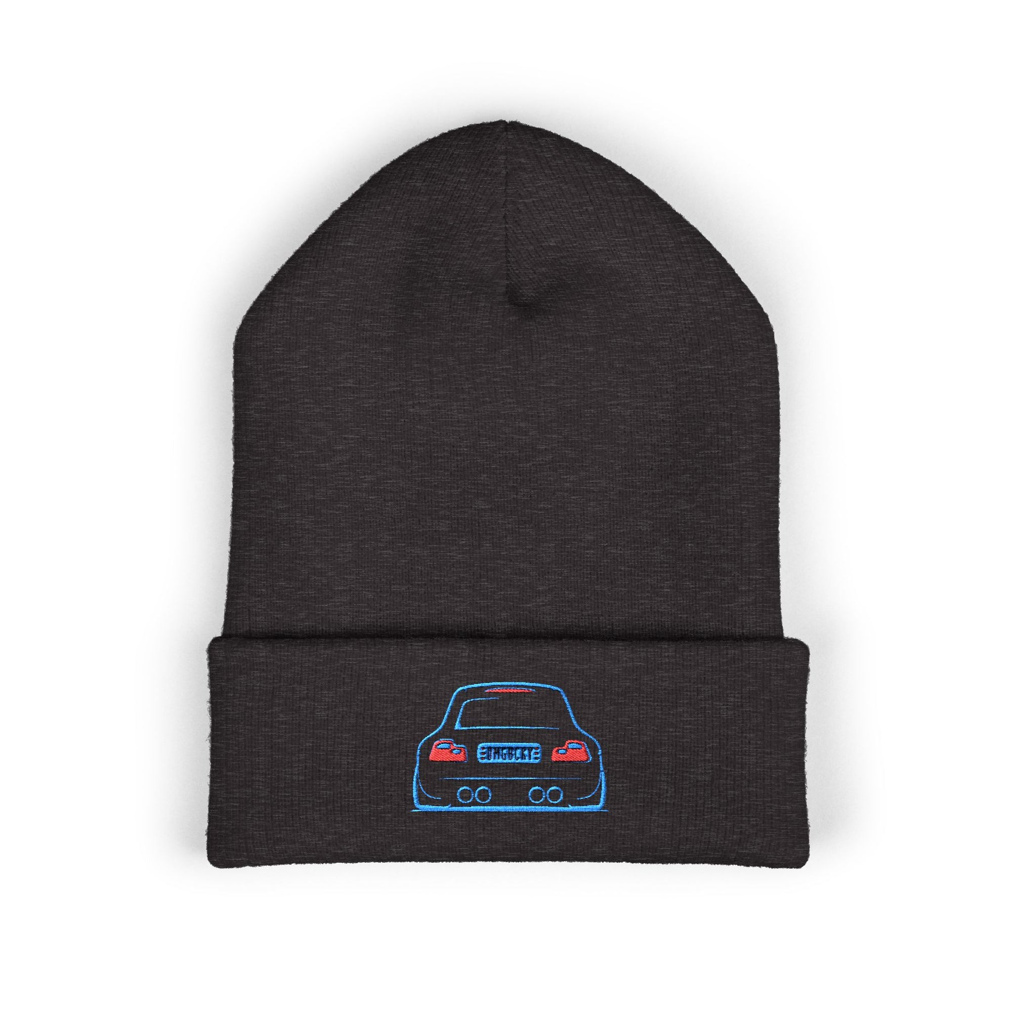OMGBEKY Coupe Beanie - with Embroidered Car Design