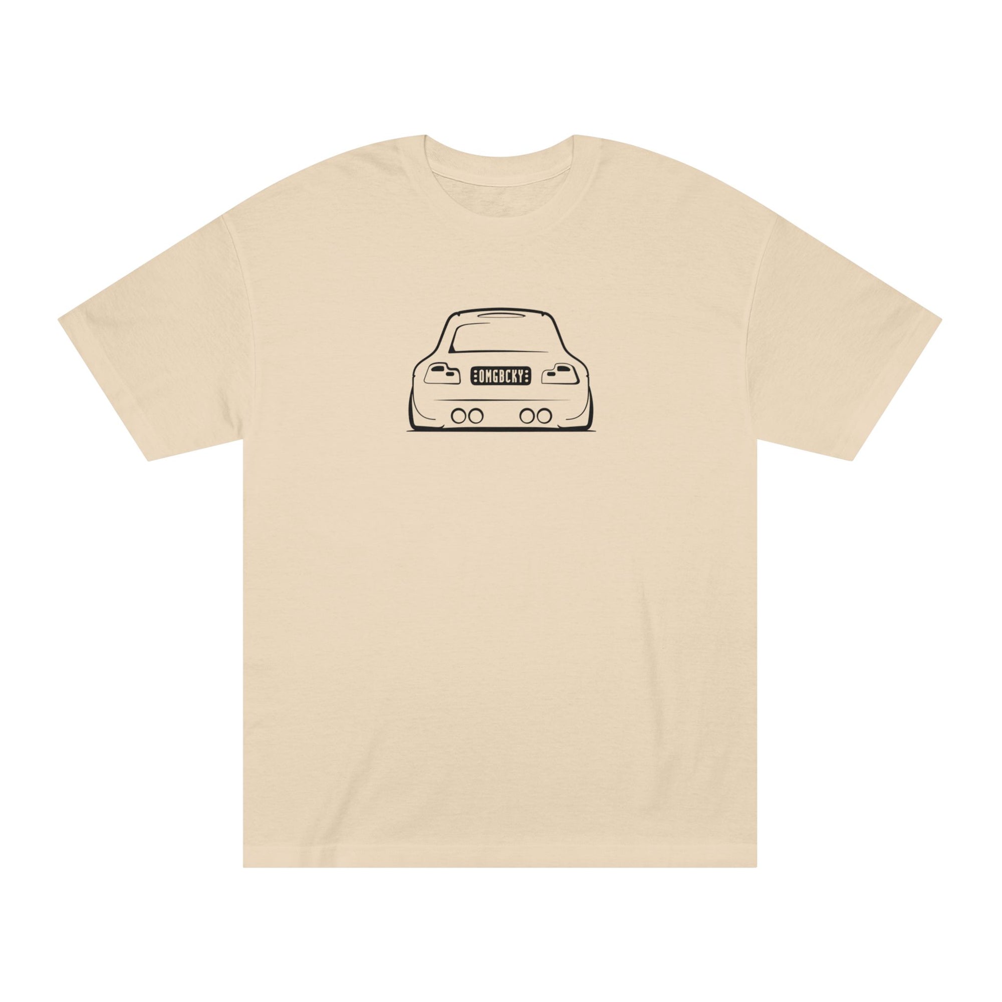 OMGBEKY Black Coupe Silhouette Tee - Unisex American Apparel Classic T-Shirt