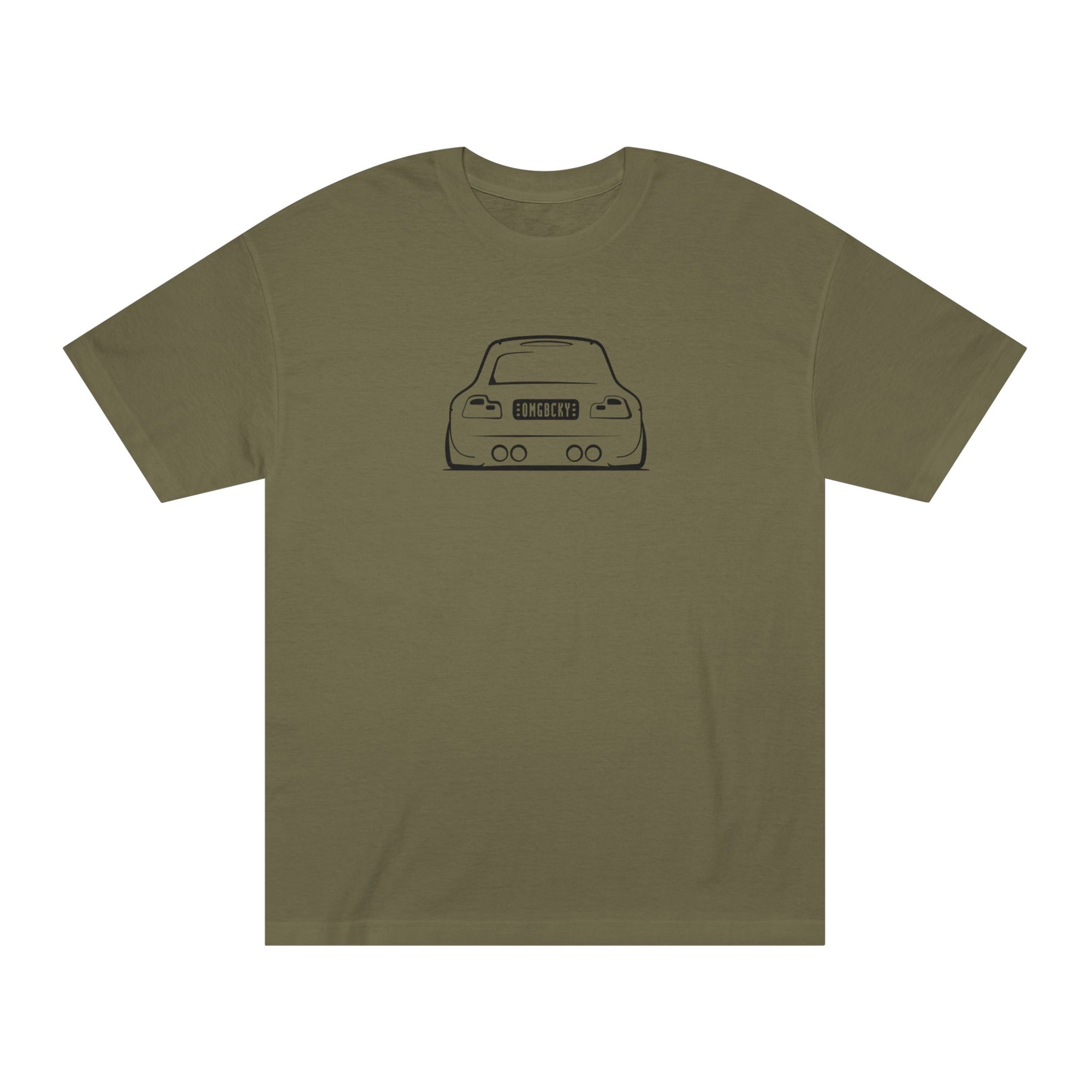 OMGBEKY Black Coupe Silhouette Tee - Unisex American Apparel Classic T-Shirt