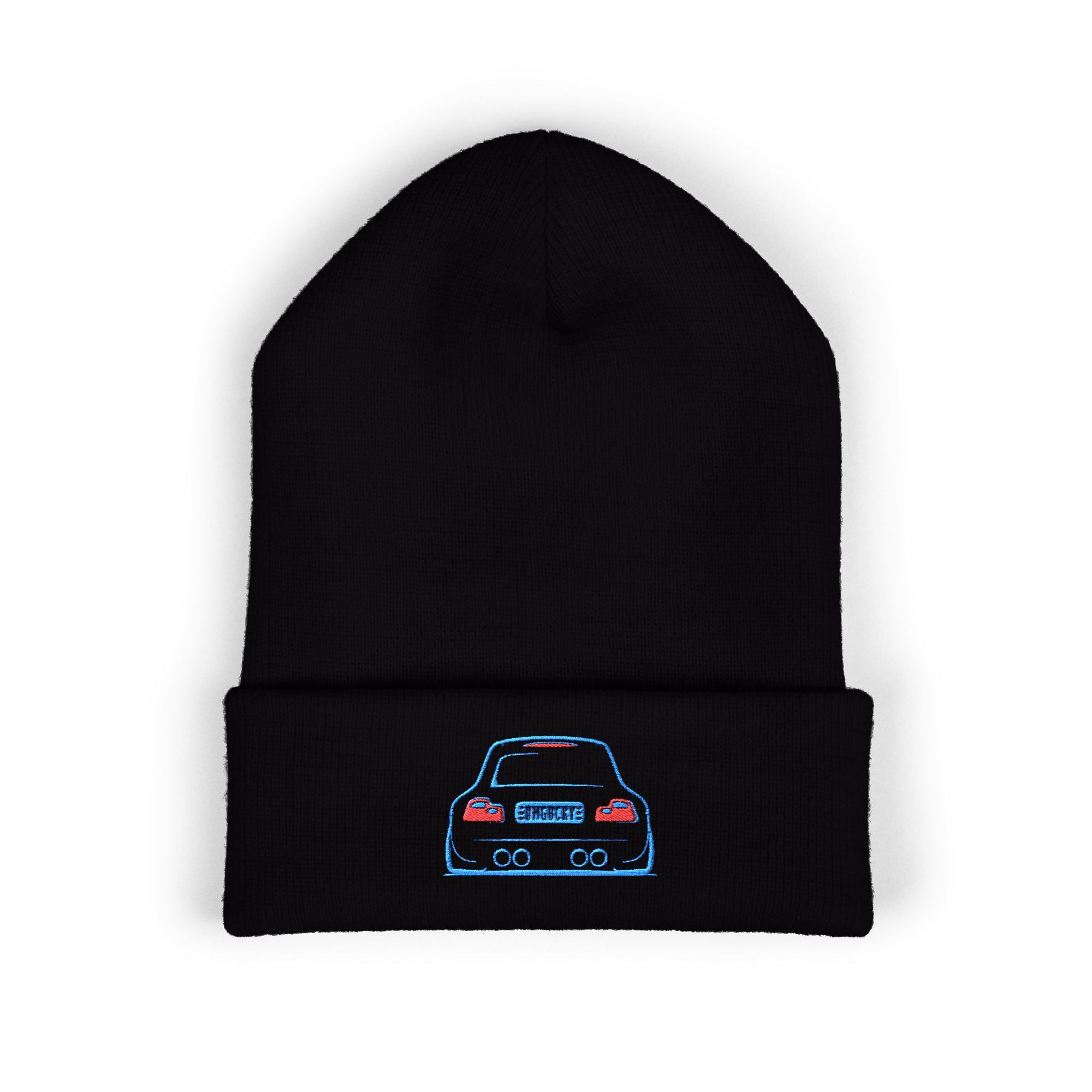 OMGBEKY Coupe Beanie - with Embroidered Car Design