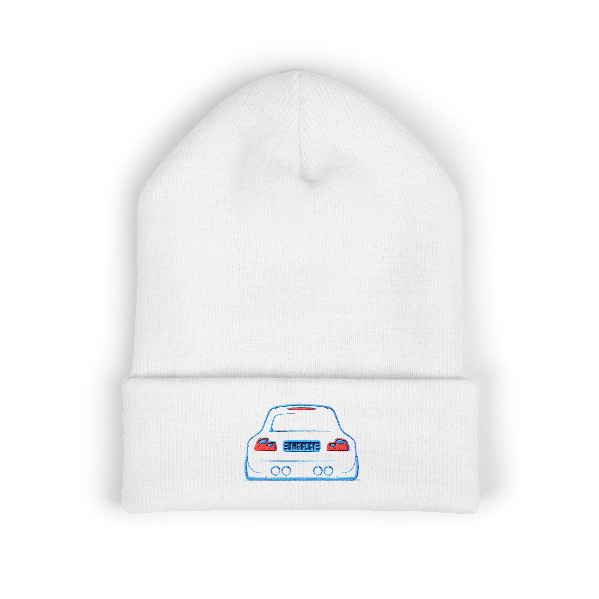 OMGBEKY Coupe Beanie - with Embroidered Car Design
