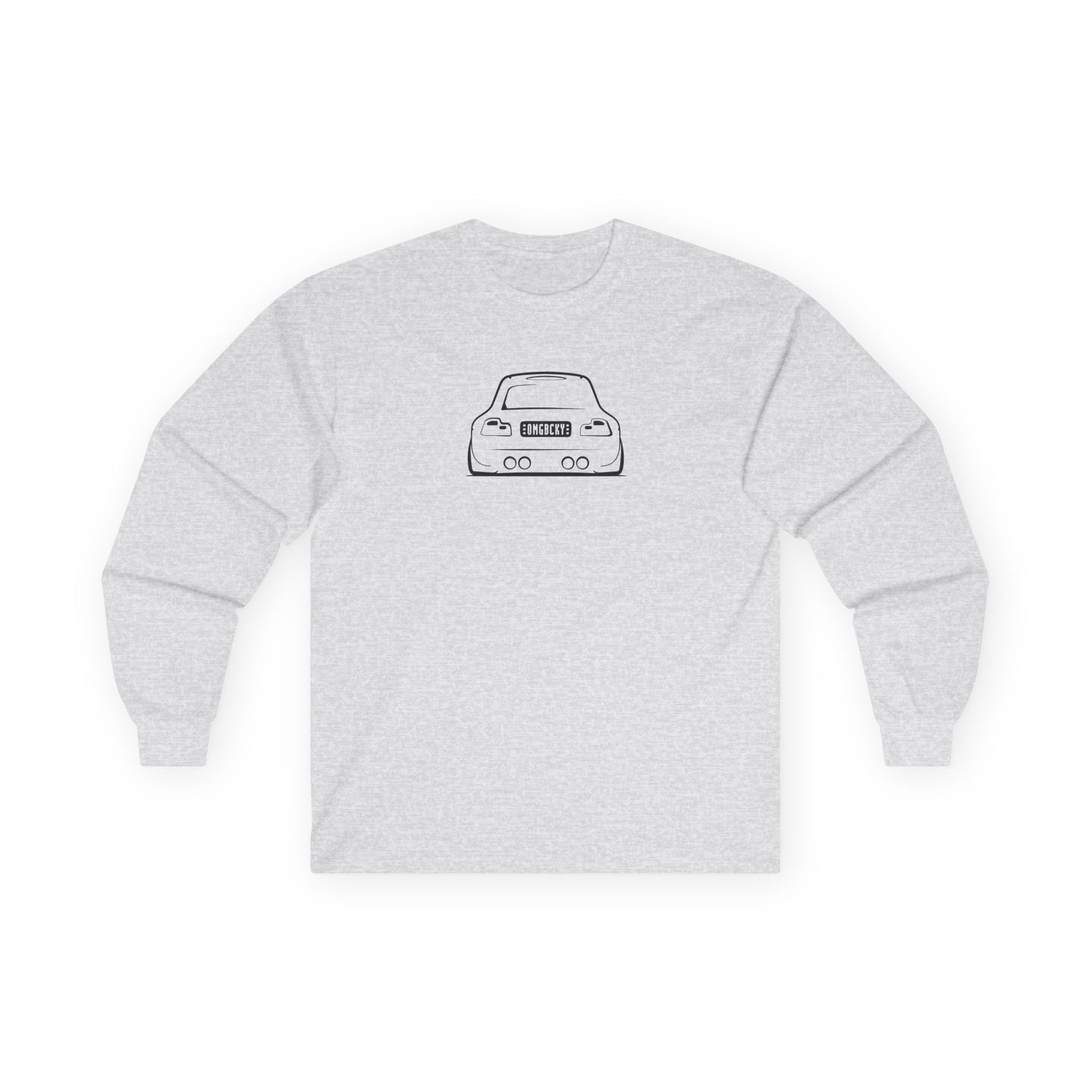 OMGBEKY Black Coupe Silhouette Long Sleeve Tee - Unisex Gildan Classic Ultra Cotton Long Sleeve T-Shirt