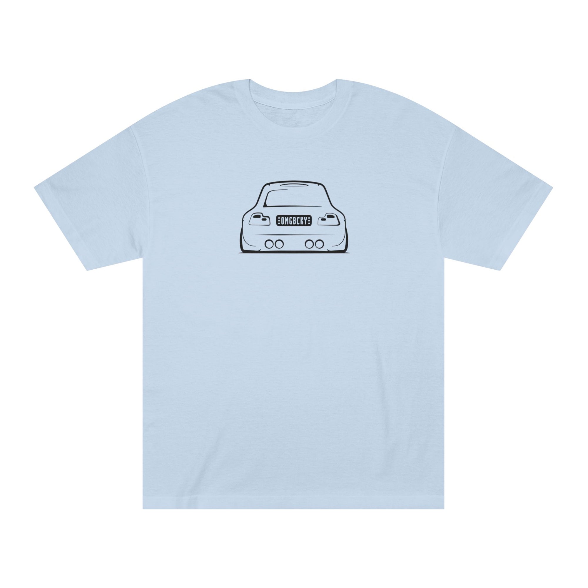 OMGBEKY Black Coupe Silhouette Tee - Unisex American Apparel Classic T-Shirt