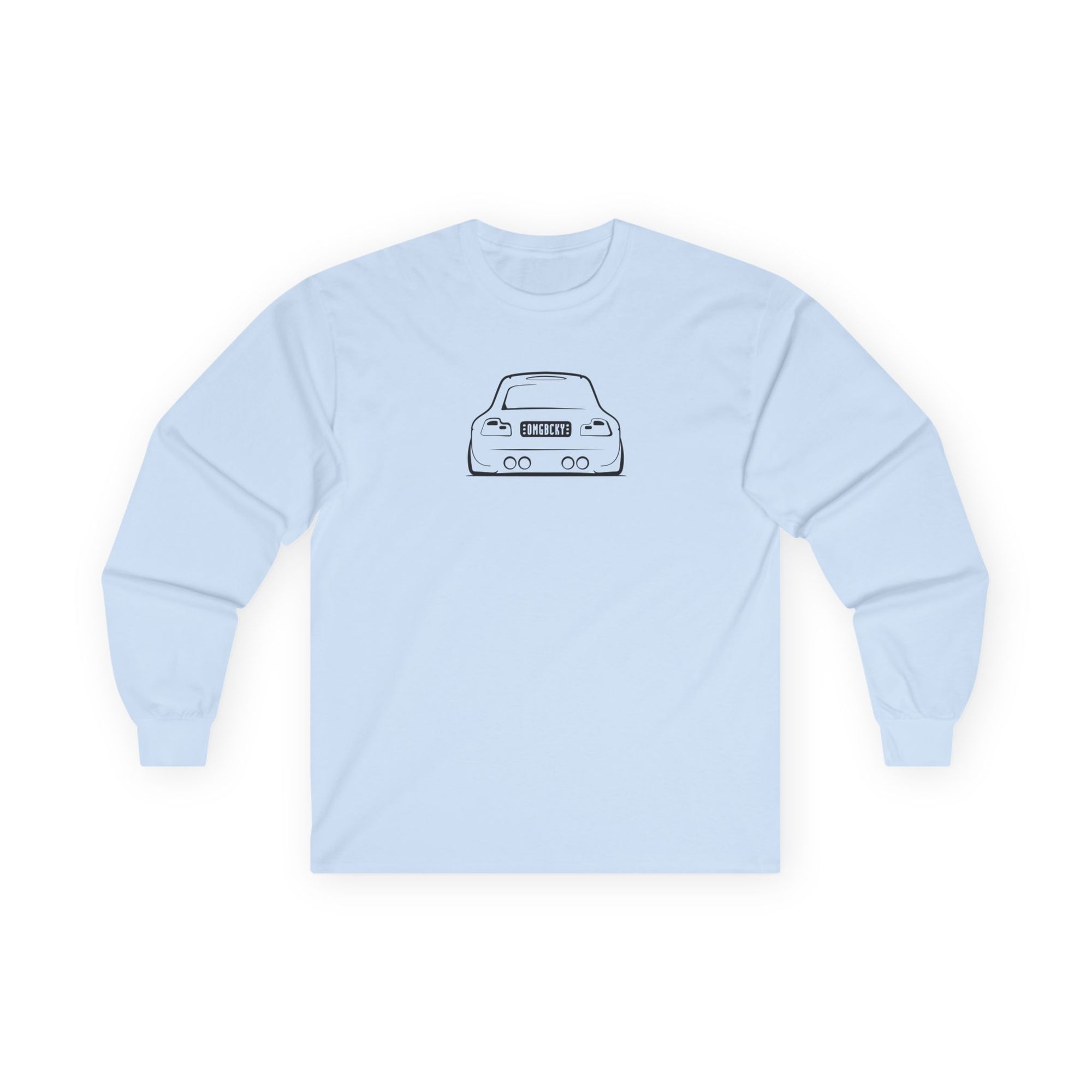 OMGBEKY Black Coupe Silhouette Long Sleeve Tee - Unisex Gildan Classic Ultra Cotton Long Sleeve T-Shirt