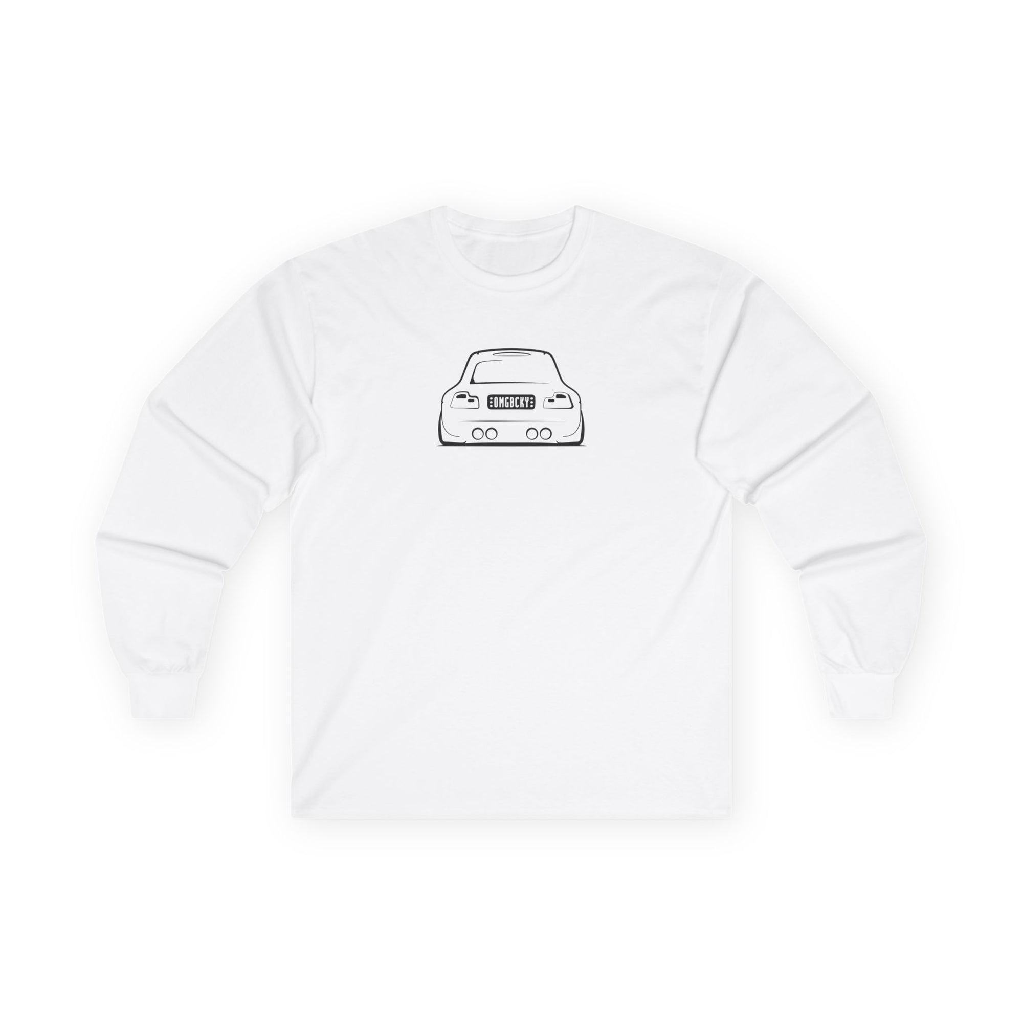 OMGBEKY Black Coupe Silhouette Long Sleeve Tee - Unisex Gildan Classic Ultra Cotton Long Sleeve T-Shirt