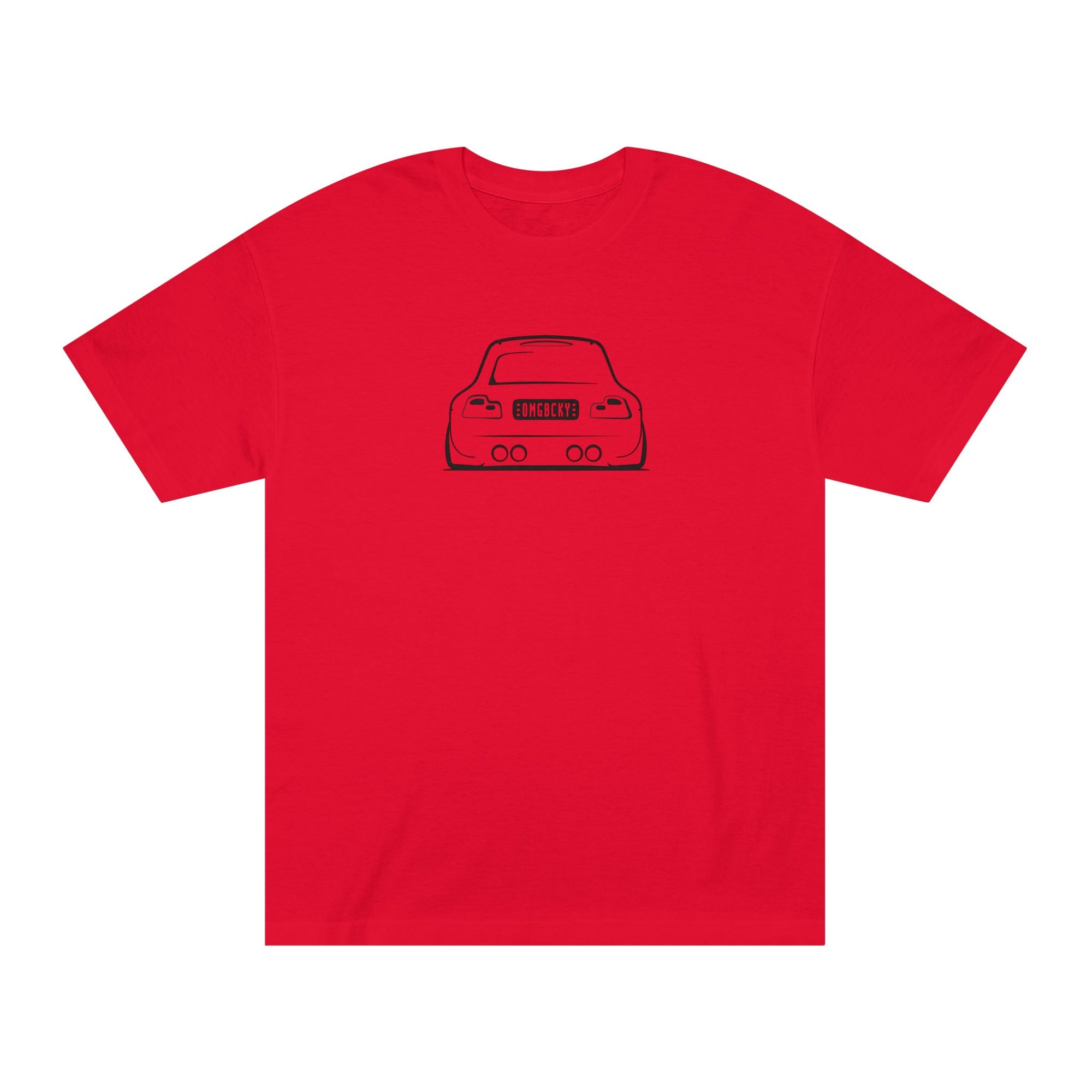 OMGBEKY Black Coupe Silhouette Tee - Unisex American Apparel Classic T-Shirt