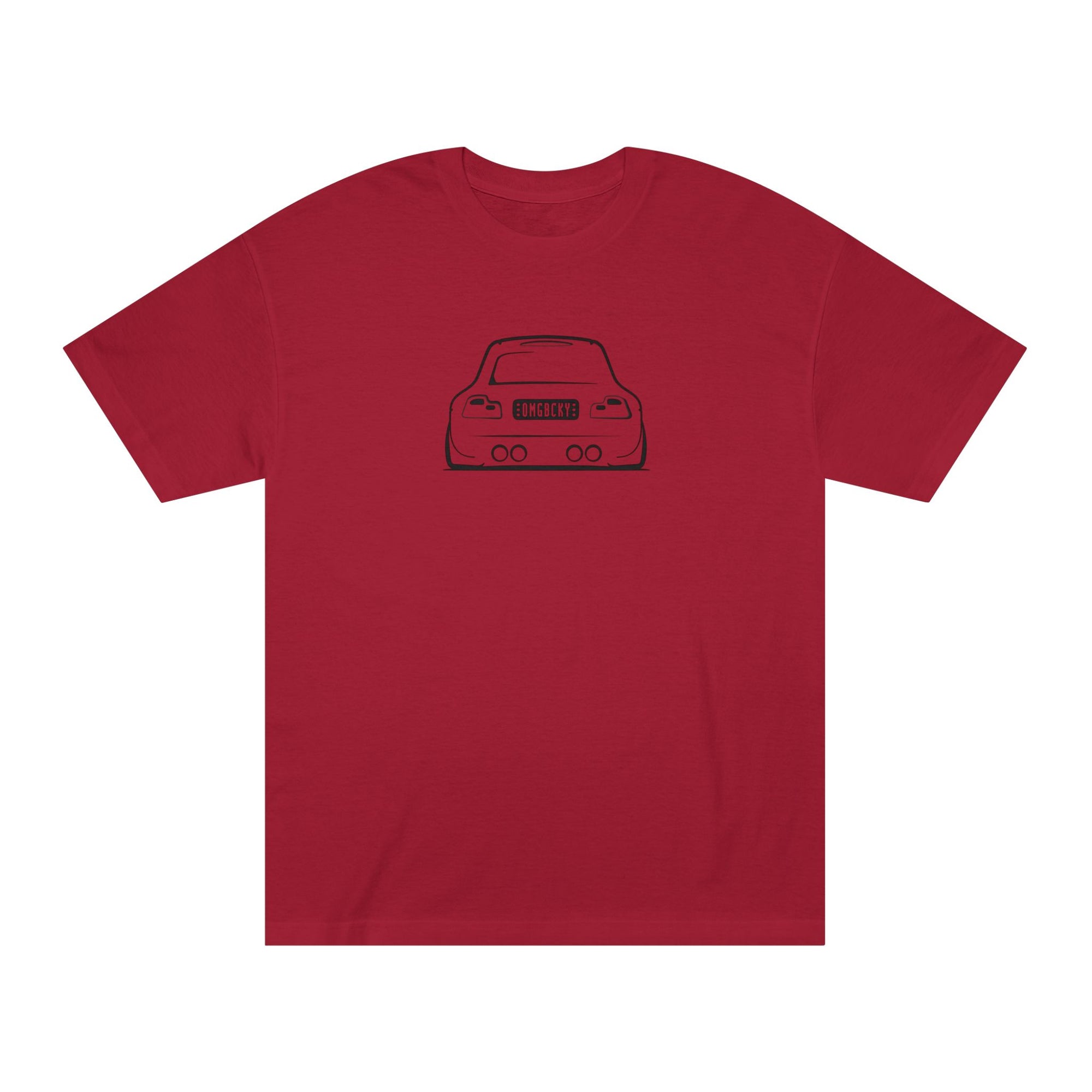OMGBEKY Black Coupe Silhouette Tee - Unisex American Apparel Classic T-Shirt