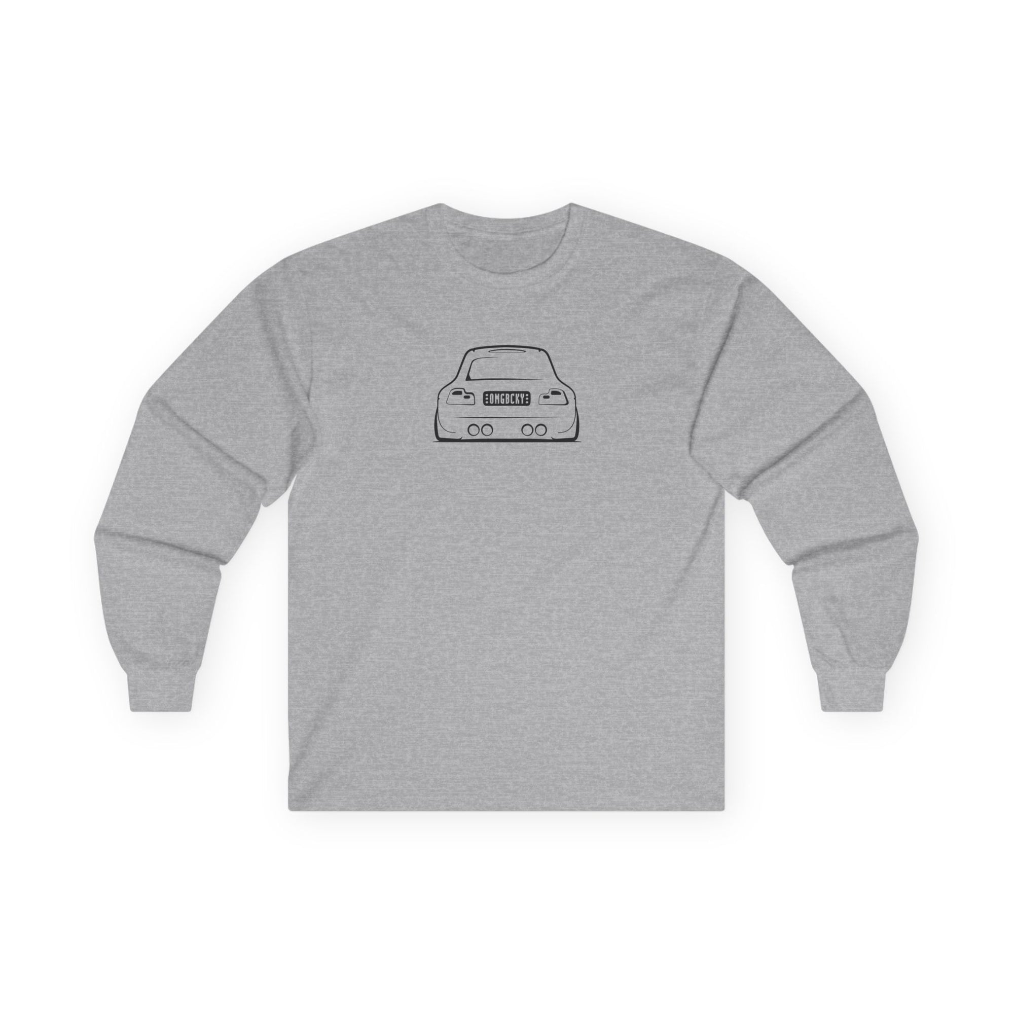 OMGBEKY Black Coupe Silhouette Long Sleeve Tee - Unisex Gildan Classic Ultra Cotton Long Sleeve T-Shirt
