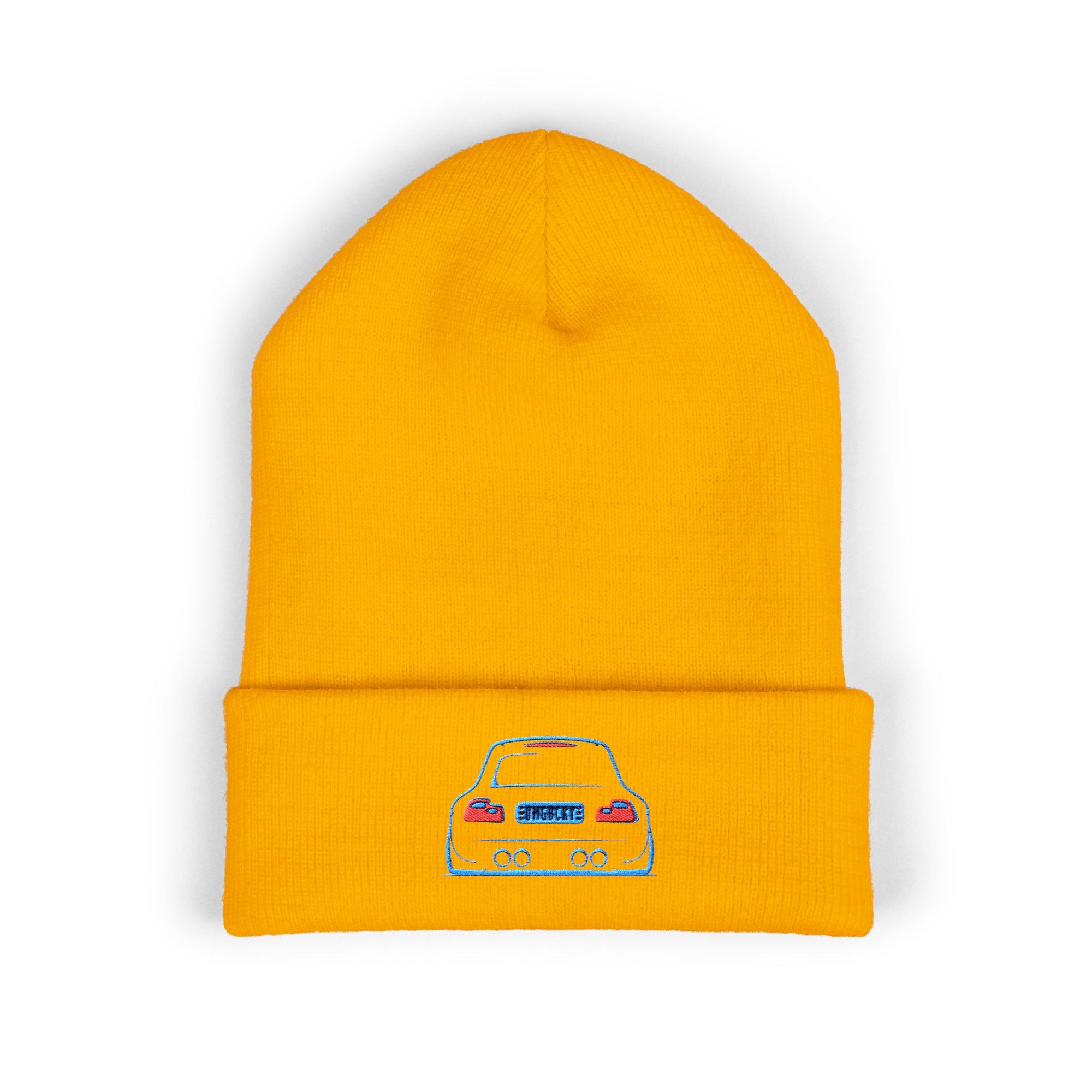 OMGBEKY Coupe Beanie - with Embroidered Car Design
