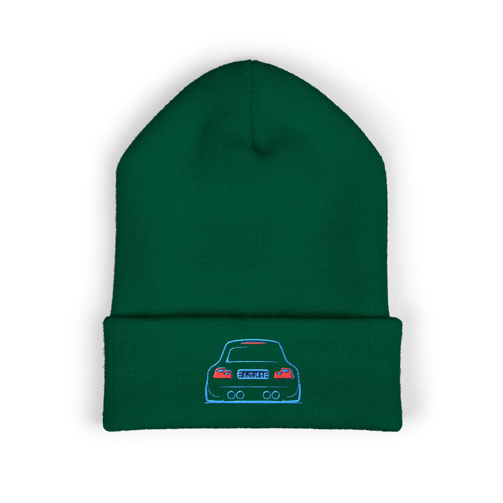 OMGBEKY Coupe Beanie - with Embroidered Car Design
