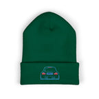 OMGBEKY Coupe Beanie - with Embroidered Car Design