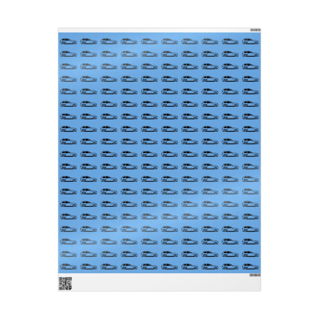 M Coupe Wrapping Paper | Blue | Three Sizes | Glossy or Matte