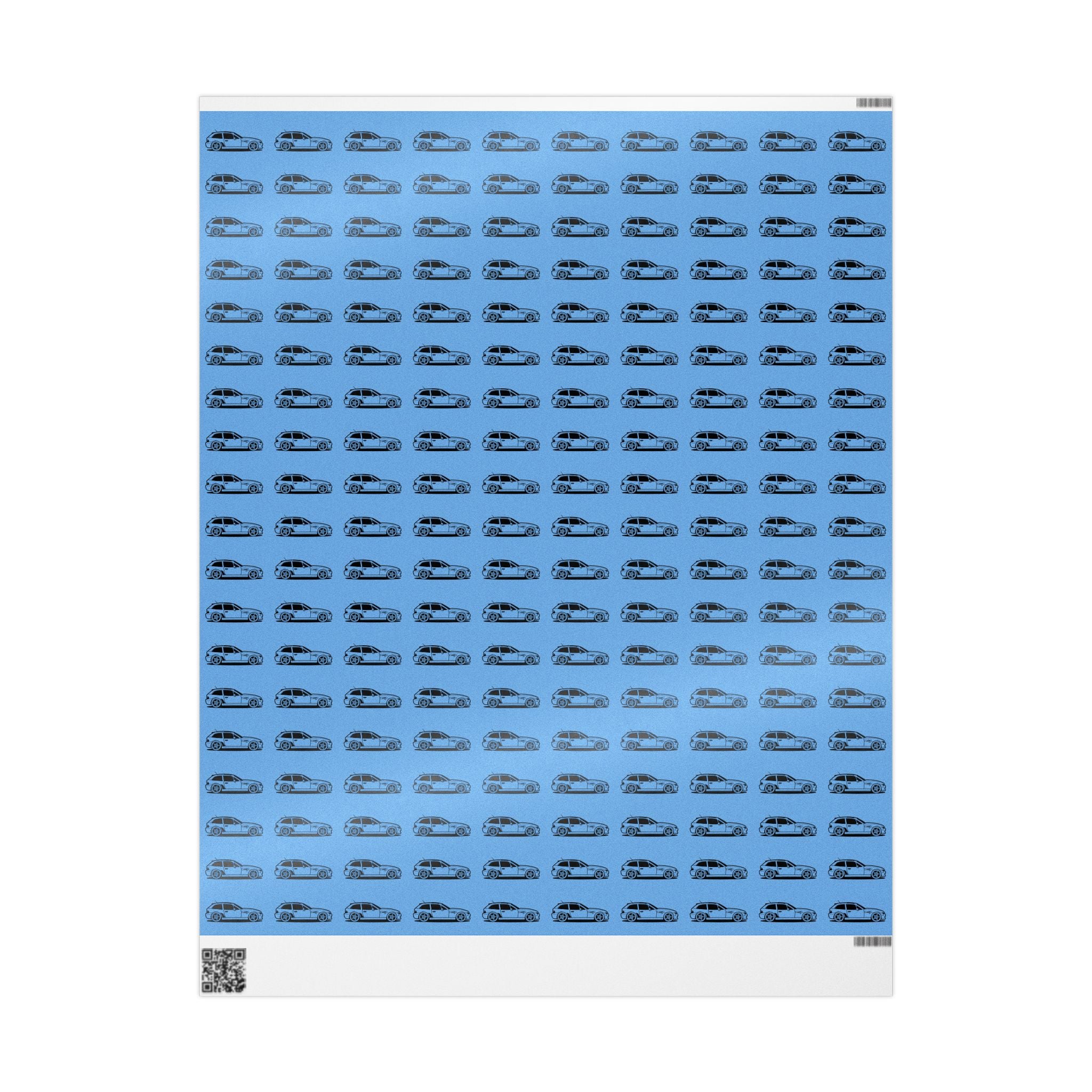 M Coupe Wrapping Paper | Blue | Three Sizes | Glossy or Matte
