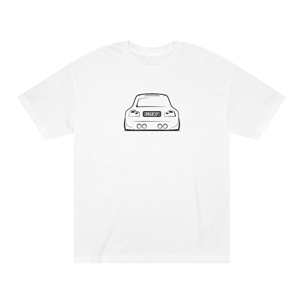 OMGBEKY Black Coupe Silhouette Tee - Unisex American Apparel Classic T-Shirt