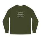 OMGBCKY White Coupe Silhouette Sweatshirt - Unisex Independent Trading Company Crew Neck Fleece Sweatshirt
