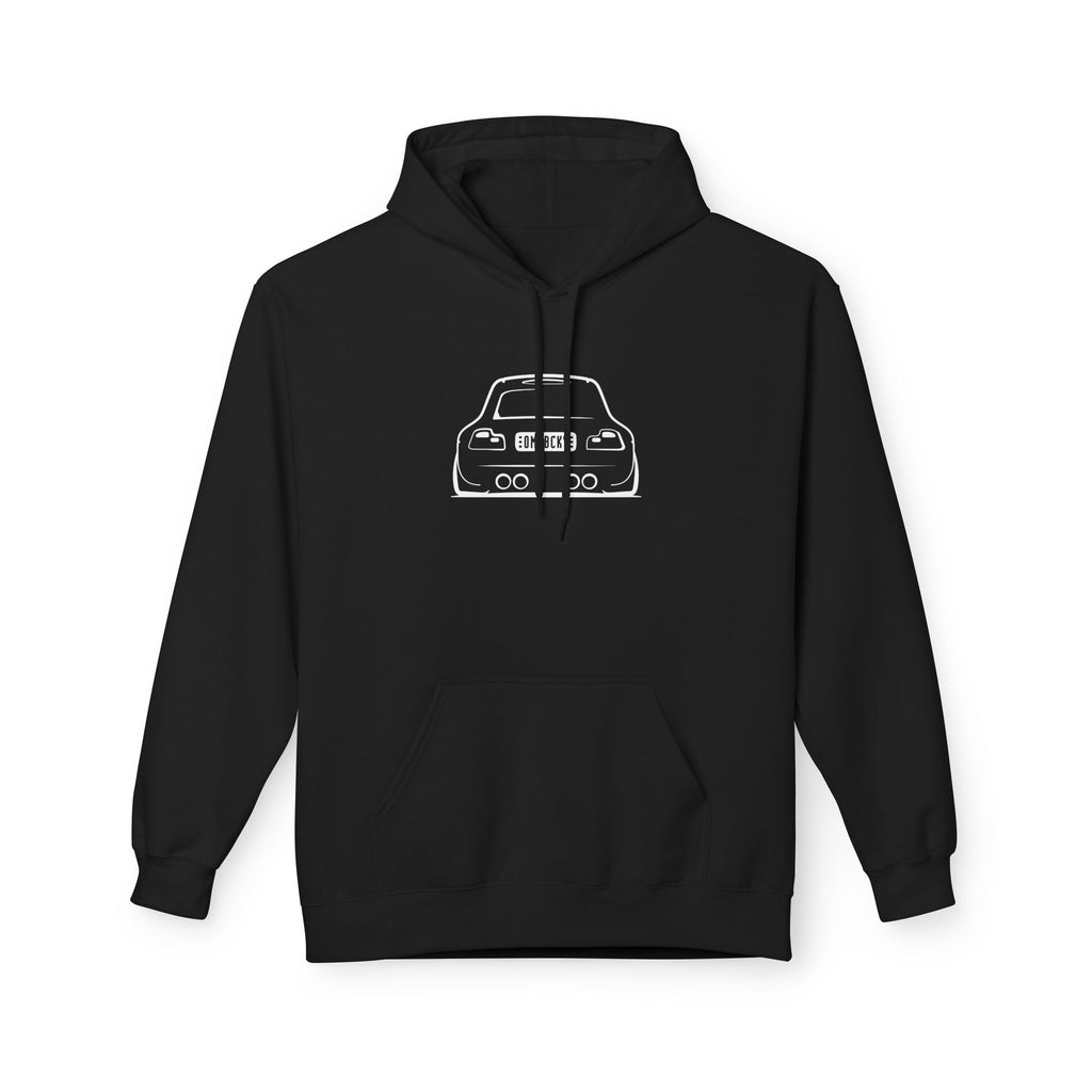 OMGBCKY White Coupe Silhouette Hoodie - Unisex Gildan Classic Softstyle Fleece Drawstring Hoodie