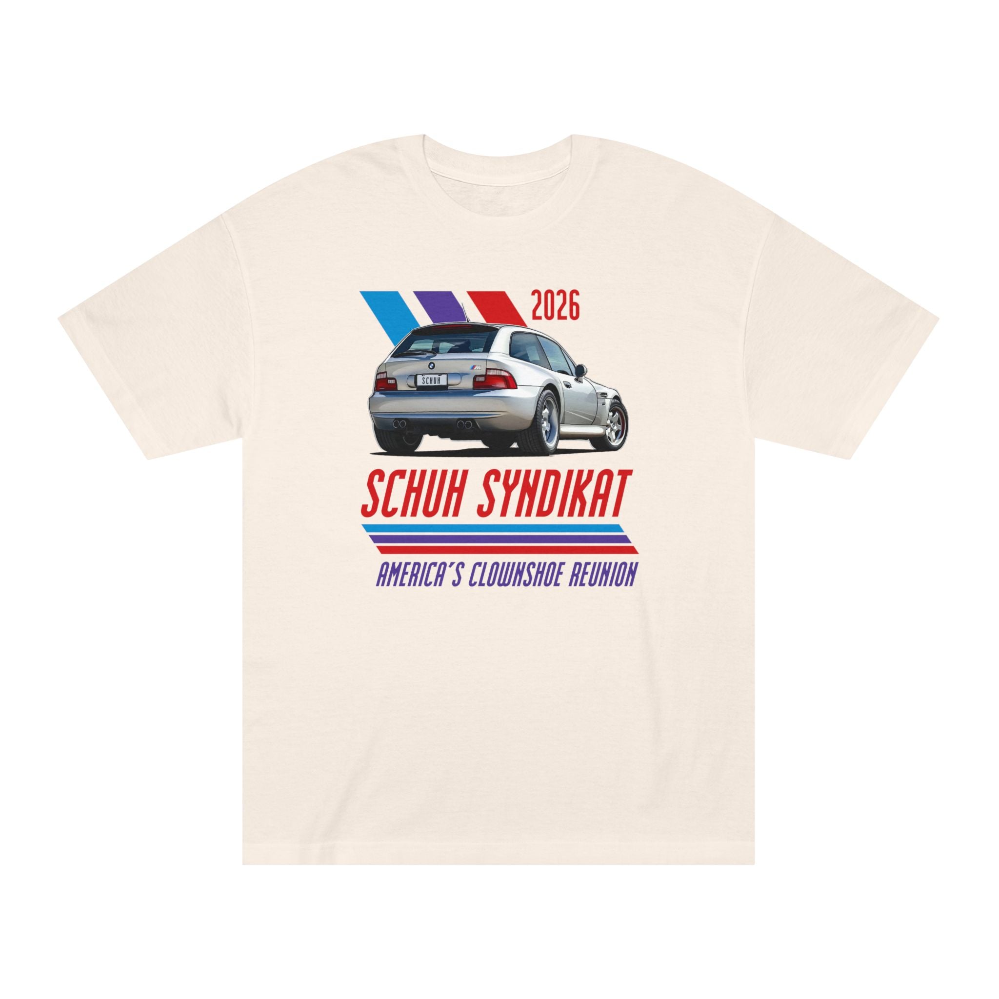 2026 Schuh Syndikat T-Shirt - Silver M Coupe - Unisex American Apparel Classic T-Shirt