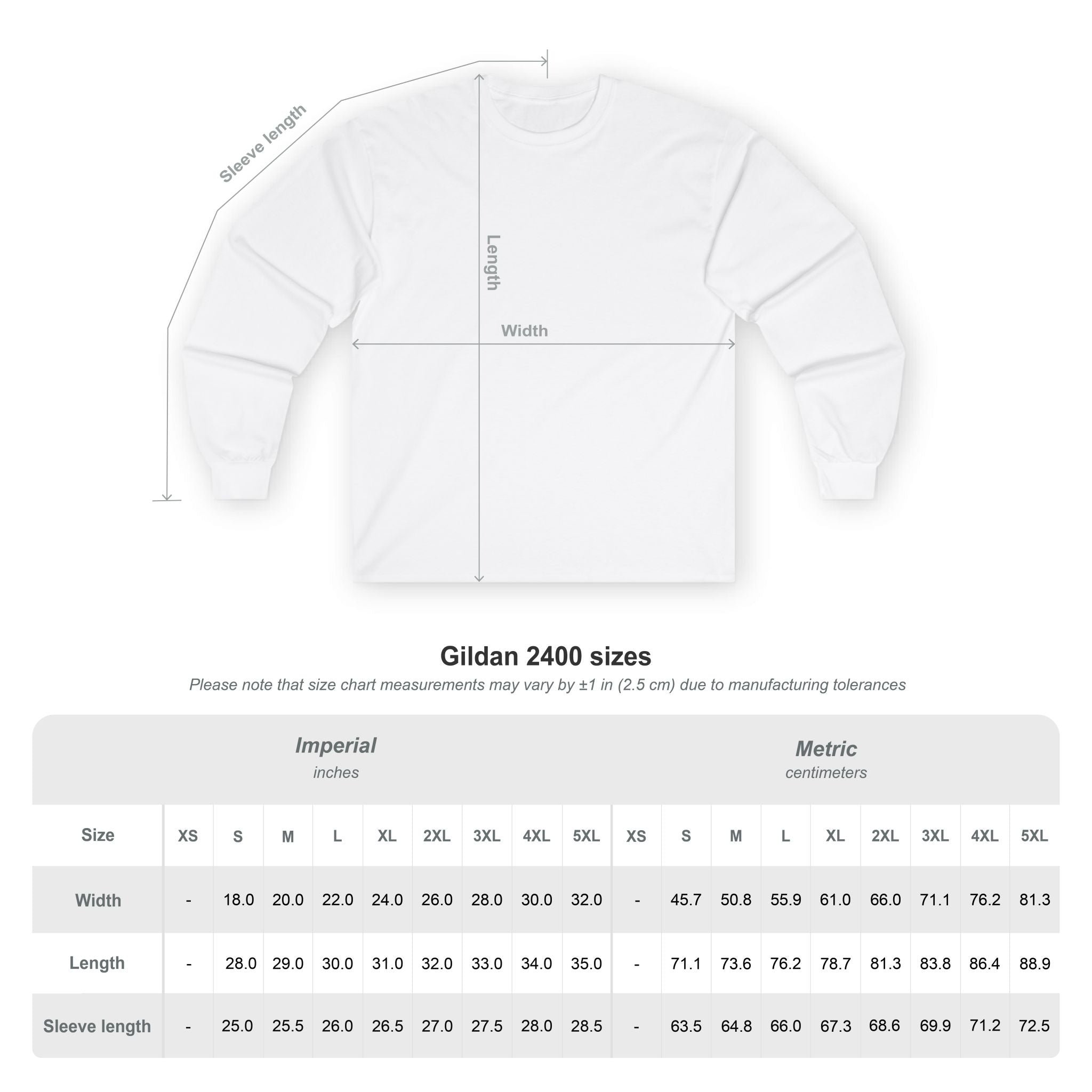 OMGBCKY White Coupe Silhouette Long Sleeve Tee - Unisex Gildan Classic Ultra Cotton Long Sleeve T-Shirt