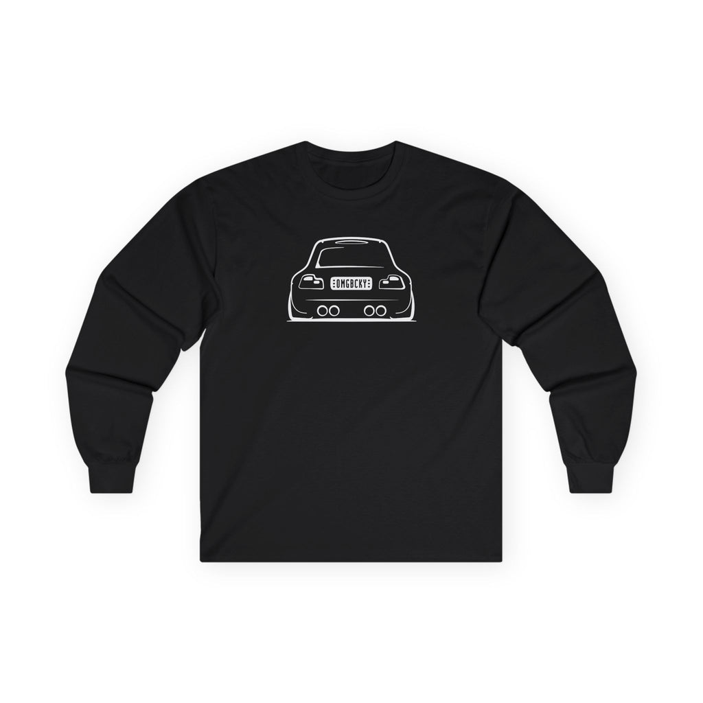 OMGBCKY White Coupe Silhouette Long Sleeve Tee - Unisex Gildan Classic Ultra Cotton Long Sleeve T-Shirt