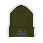 OMGBEKY Coupe Beanie - with Embroidered Car Design