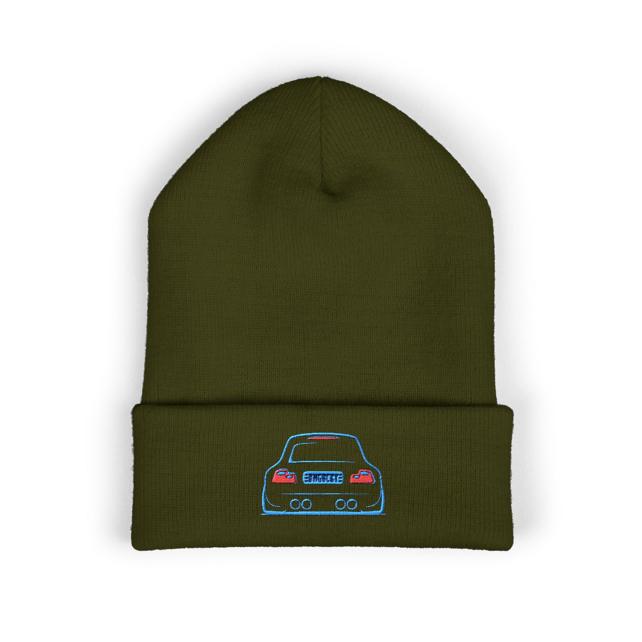 OMGBCKY Coupe Beanie - Baseball Hat with Embroidered Car Design