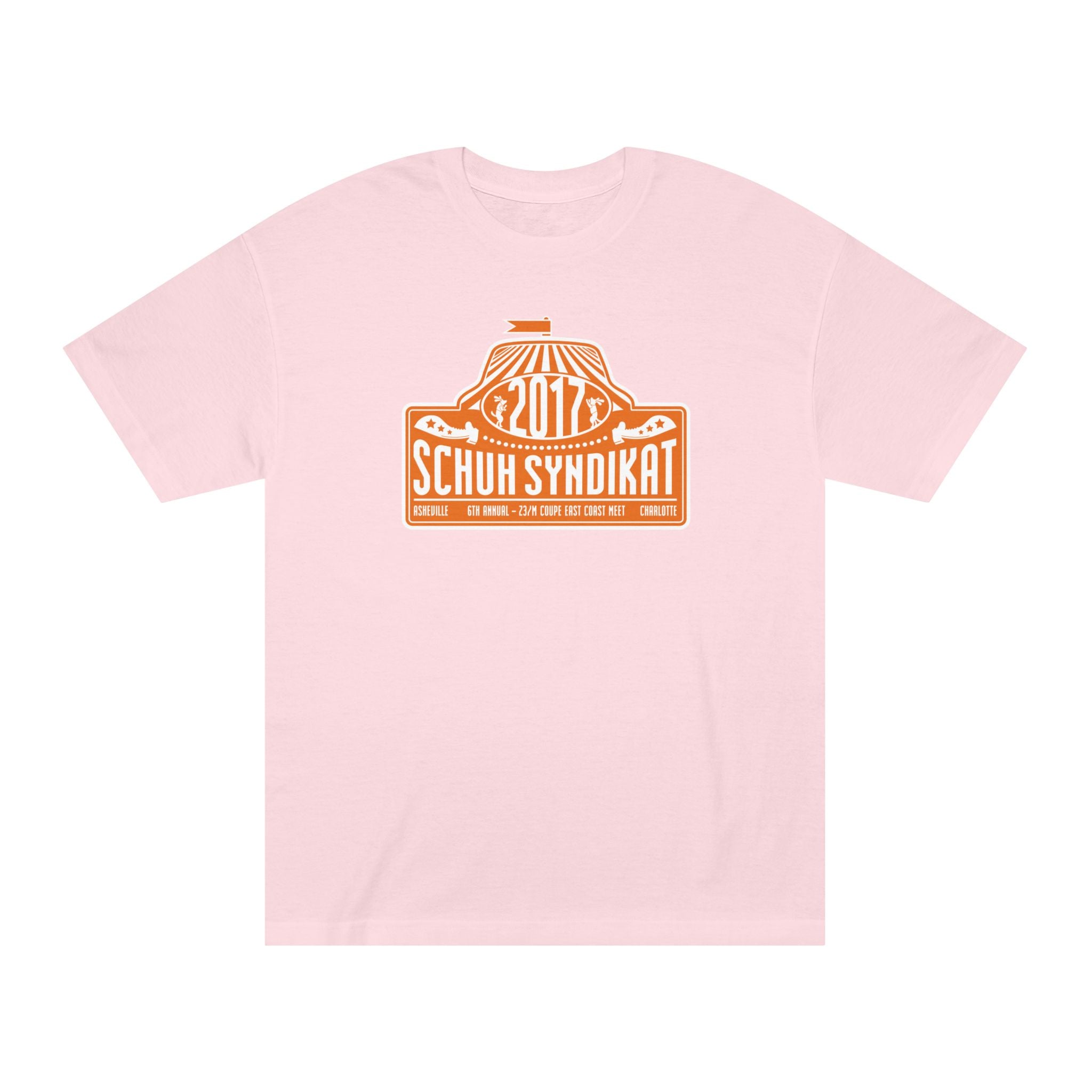 Schuh Syndikat "Rally Plate" Tee - Unisex American Apparel Classic T-Shirt