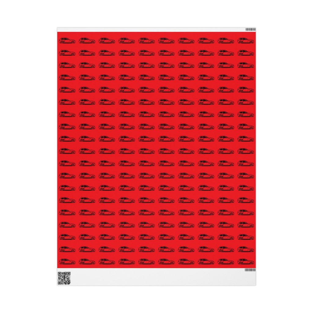 M Coupe Wrapping Paper | Red | Three Sizes | Glossy or Matte