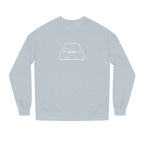 OMGBCKY White Coupe Silhouette Sweatshirt - Unisex Independent Trading Company Crew Neck Fleece Sweatshirt