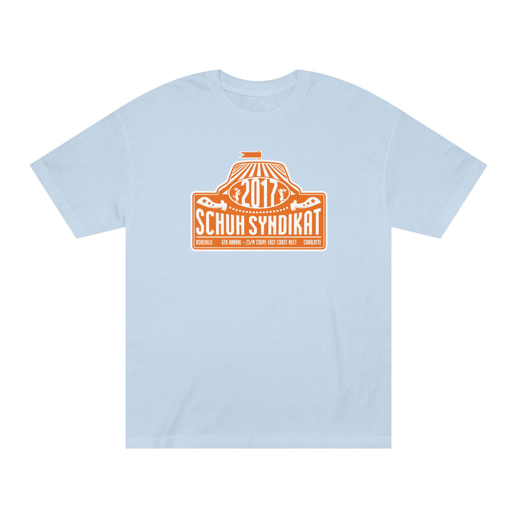 Schuh Syndikat "Rally Plate" Tee - Unisex American Apparel Classic T-Shirt