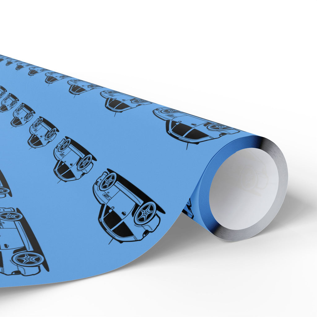 M Coupe Wrapping Paper | Blue | Three Sizes | Glossy or Matte