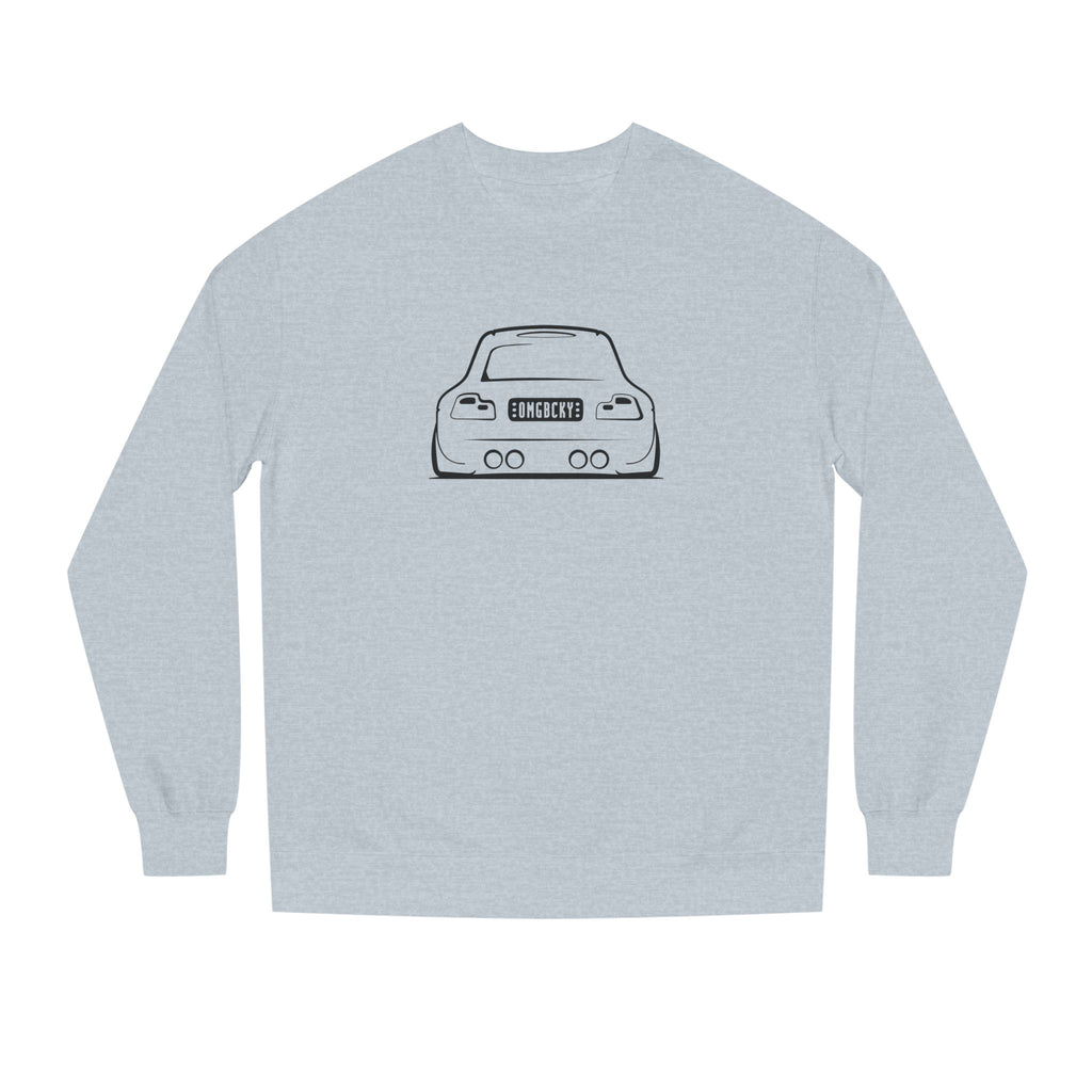 OMGBCKY Black Coupe Silhouette Sweatshirt - Unisex Independent Trading Company Crew Neck Fleece Sweatshirt