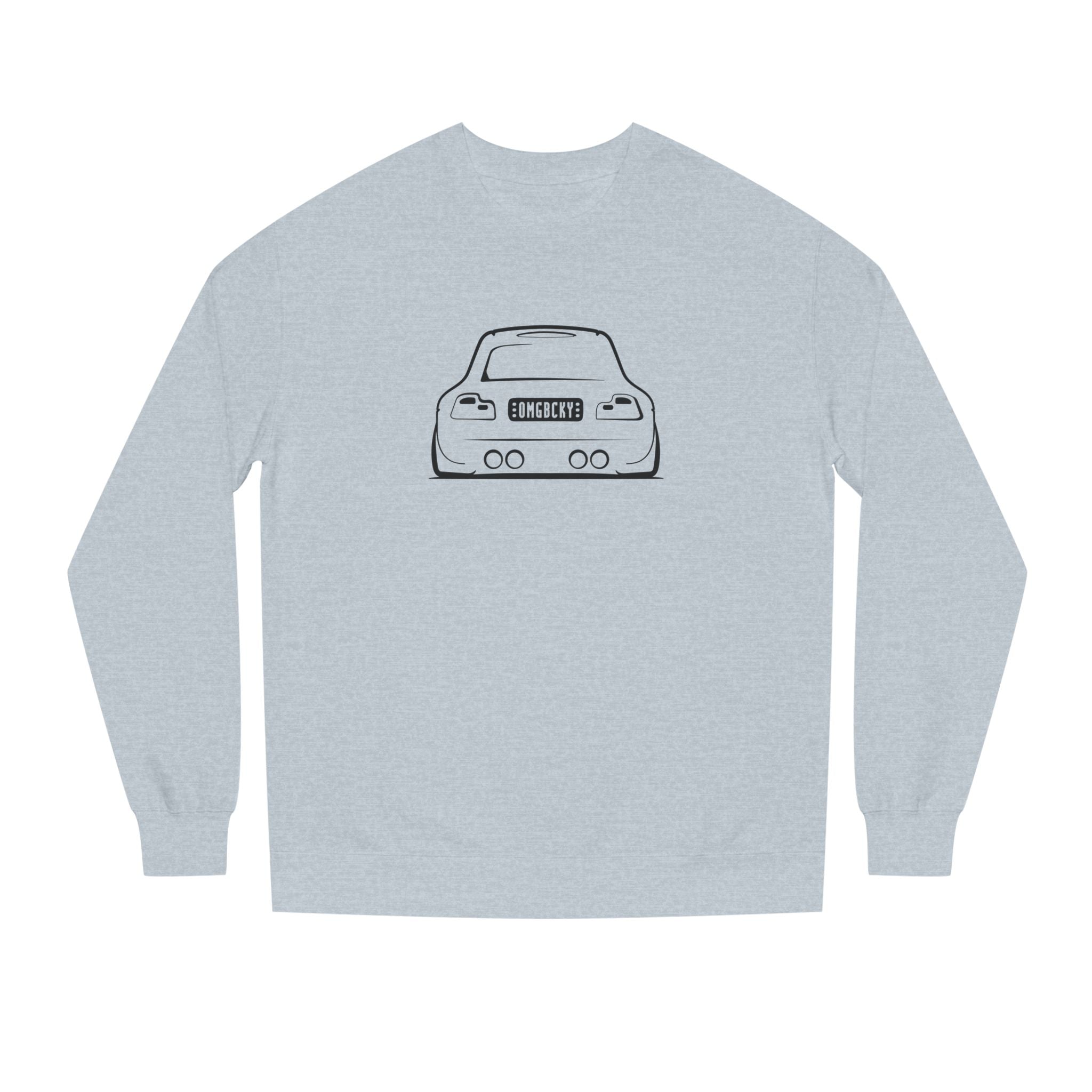 OMGBCKY Black Coupe Silhouette Sweatshirt - Unisex Independent Trading Company Crew Neck Fleece Sweatshirt