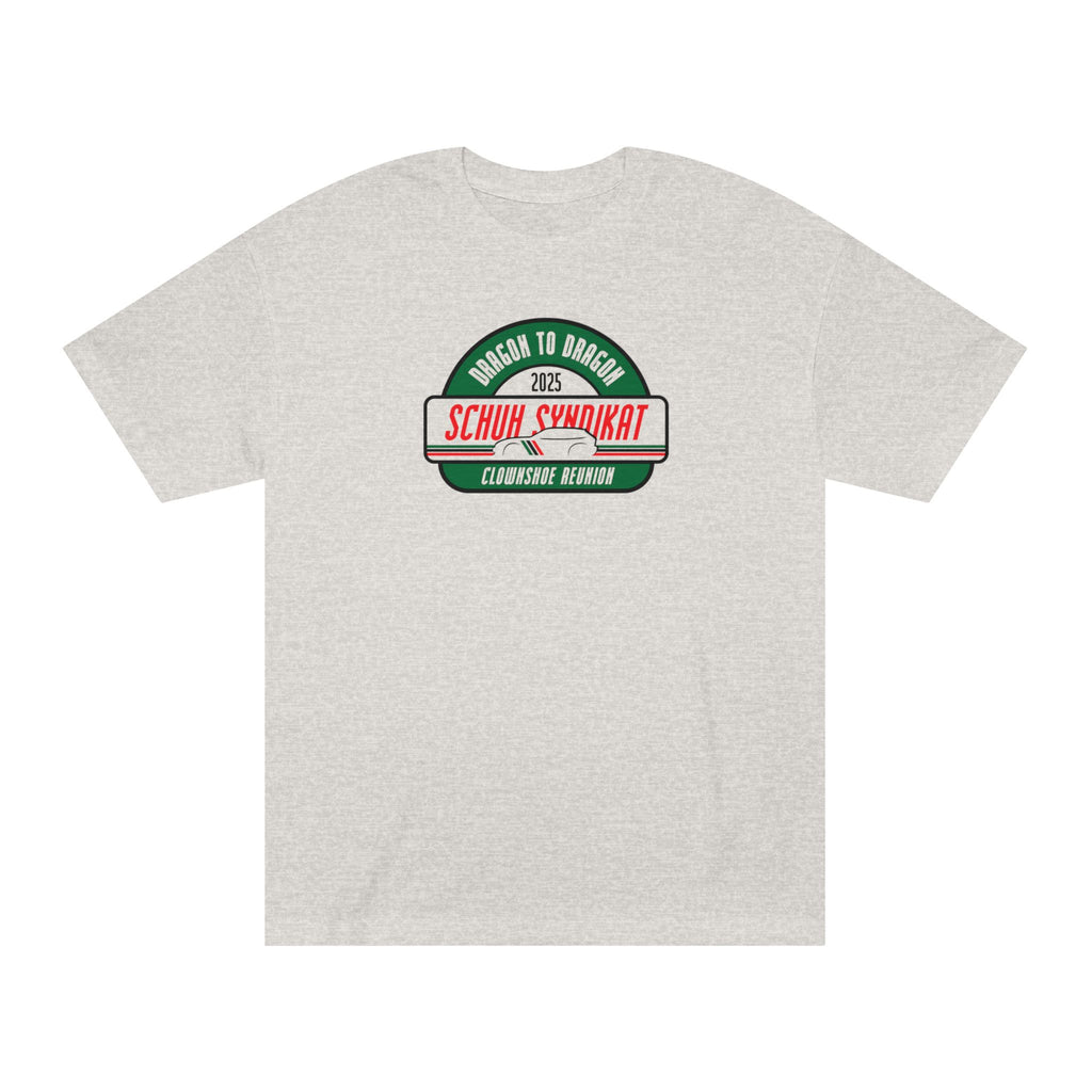 Schuh Syndikat Dragon to Dragon 2025 Clownshoe Reunion Tee - Unisex American Apparel Classic T-Shirt
