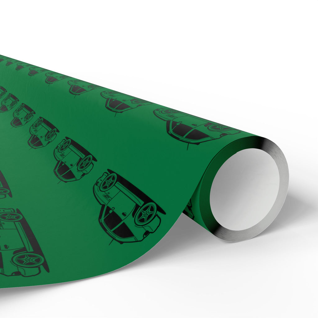 M Coupe Wrapping Paper | Green | Three Sizes | Glossy or Matte