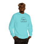 OMGBCKY Black Coupe Silhouette Sweatshirt - Unisex Independent Trading Company Crew Neck Fleece Sweatshirt