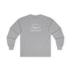 OMGBCKY White Coupe Silhouette Long Sleeve Tee - Unisex Gildan Classic Ultra Cotton Long Sleeve T-Shirt