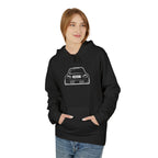OMGBCKY White Coupe Silhouette Hoodie - Unisex Gildan Classic Softstyle Fleece Drawstring Hoodie