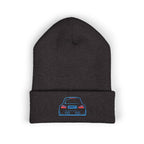 OMGBEKY Coupe Beanie - with Embroidered Car Design