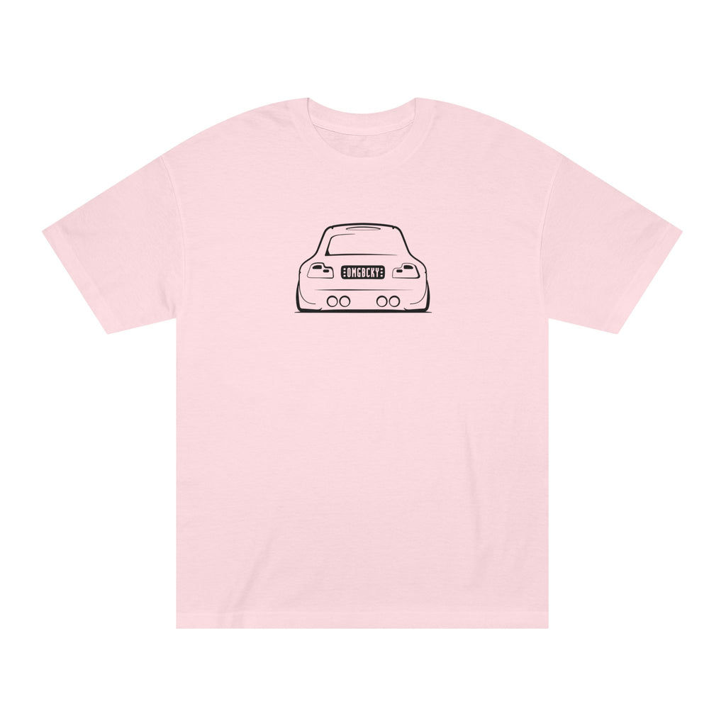 OMGBEKY Black Coupe Silhouette Tee - Unisex American Apparel Classic T-Shirt