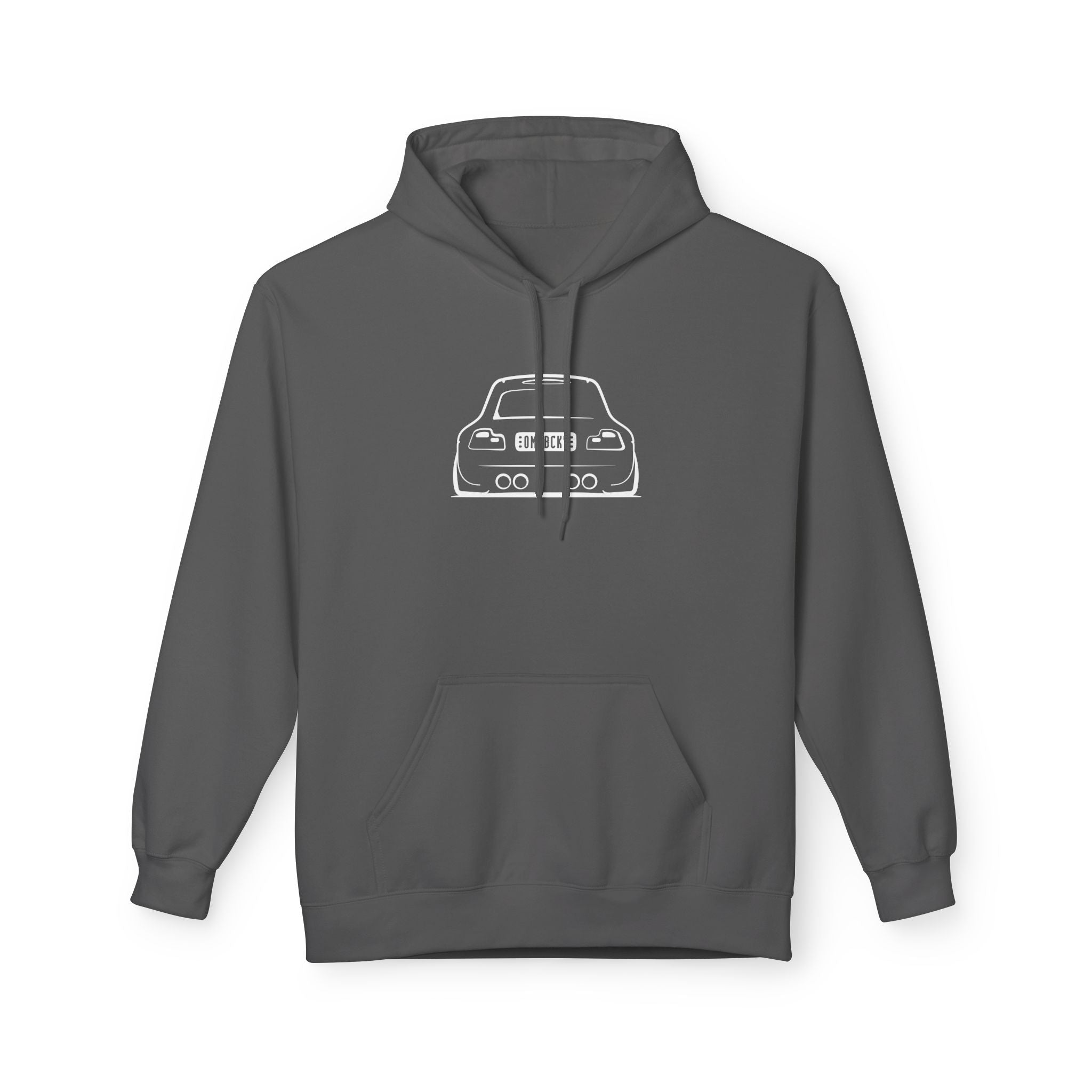 OMGBCKY White Coupe Silhouette Hoodie - Unisex Gildan Classic Softstyle Fleece Drawstring Hoodie