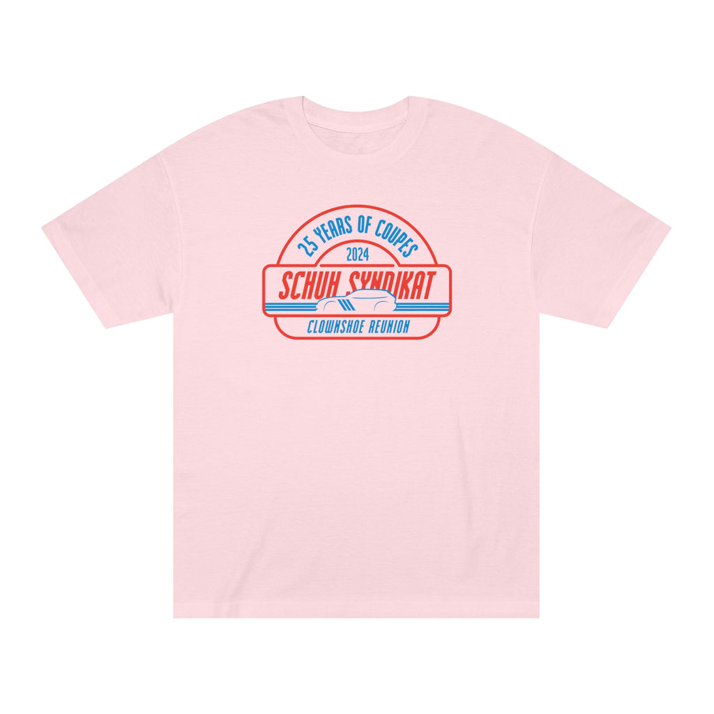 25 Years of Coupes - Schuh Syndikat Clownshoe Reunion Tee - Unisex American Apparel Classic T-Shirt