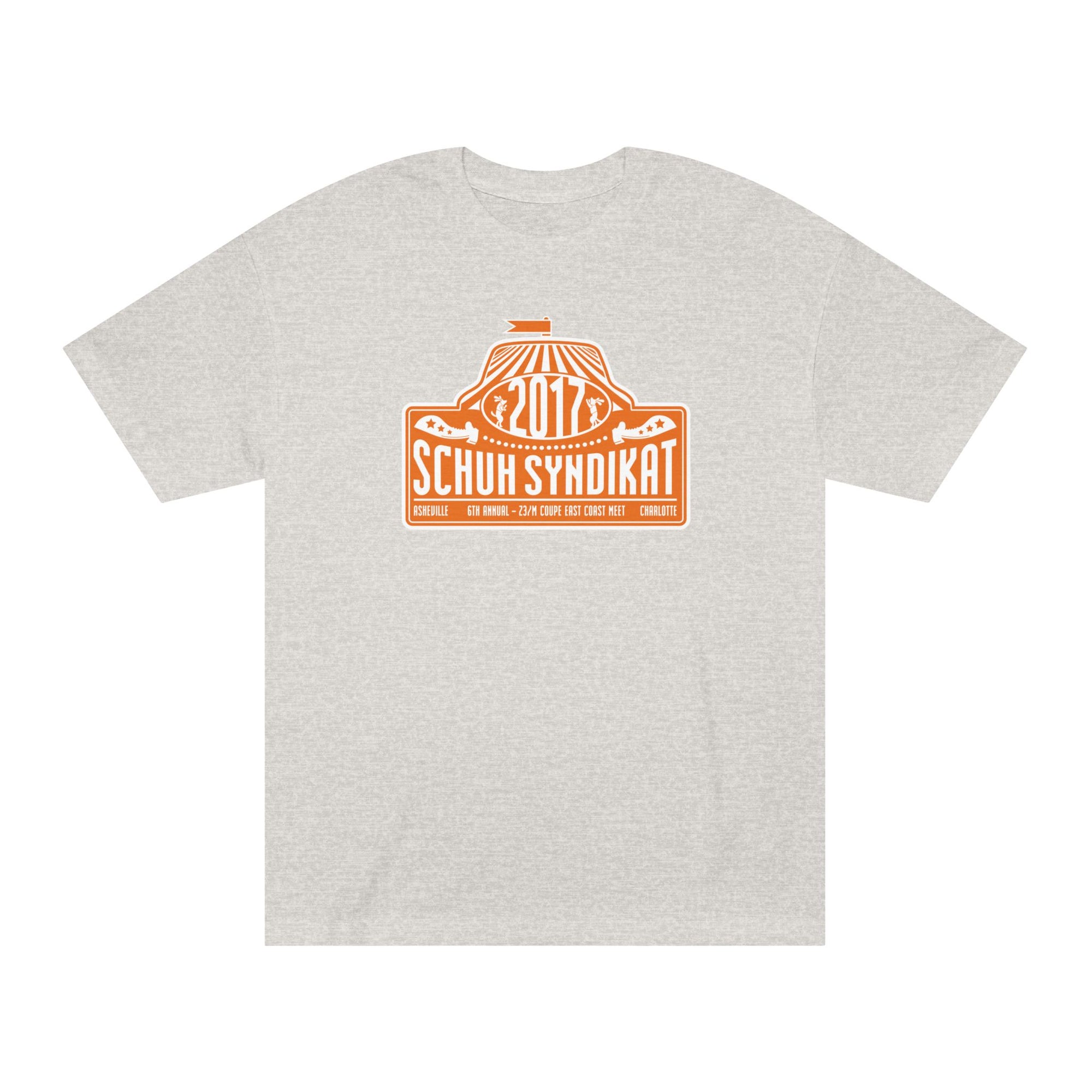 Schuh Syndikat "Rally Plate" Tee - Unisex American Apparel Classic T-Shirt