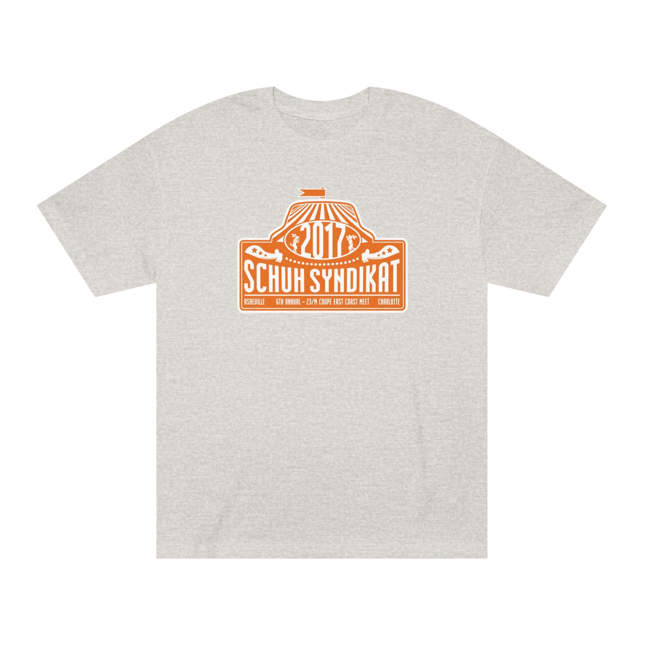 Schuh Syndikat "Rally Plate" Tee - Unisex American Apparel Classic T-Shirt