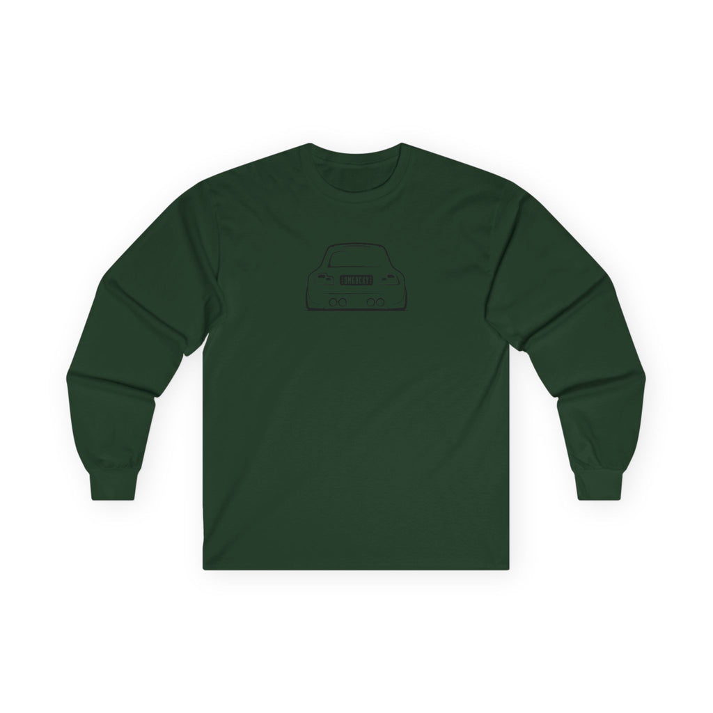 OMGBEKY Black Coupe Silhouette Long Sleeve Tee - Unisex Gildan Classic Ultra Cotton Long Sleeve T-Shirt