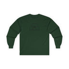OMGBEKY Black Coupe Silhouette Long Sleeve Tee - Unisex Gildan Classic Ultra Cotton Long Sleeve T-Shirt