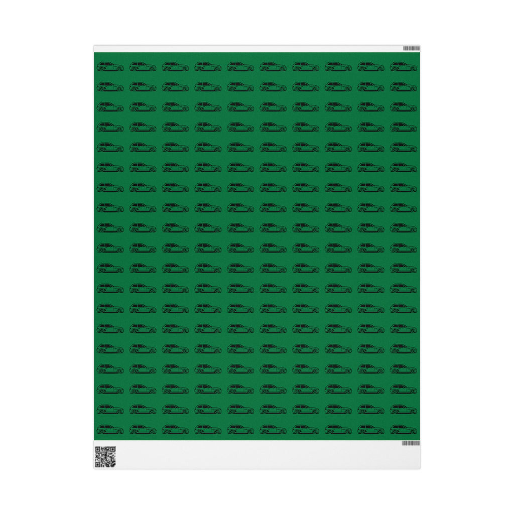 M Coupe Wrapping Paper | Green | Three Sizes | Glossy or Matte