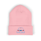 OMGBEKY Coupe Beanie - with Embroidered Car Design