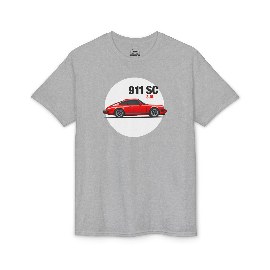 James' Red 911 T-Shirt — Gildan Brand, lightweight DryBlend T-Shirt