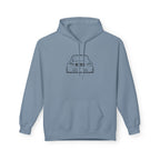 OMGBCKY Black Coupe Silhouette Hoodie - Unisex Gildan Classic Softstyle Fleece Drawstring Hoodie